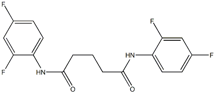 N1,N5-di(2,4-difluorophenyl)pentanediamide Struktur