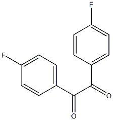 1,2-bis(4-fluorophenyl)ethane-1,2-dione Struktur