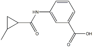 3-{[(2-methylcyclopropyl)carbonyl]amino}benzoic acid Struktur