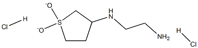 N-(1,1-dioxidotetrahydrothien-3-yl)ethane-1,2-diamine dihydrochloride Struktur