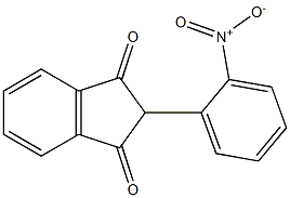 2-(2-nitrophenyl)indane-1,3-dione Struktur