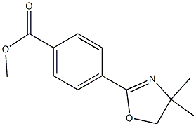 methyl 4-(4,4-dimethyl-4,5-dihydro-1,3-oxazol-2-yl)benzoate Struktur