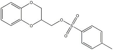 2,3-dihydro-1,4-benzodioxin-2-ylmethyl 4-methylbenzenesulfonate Struktur