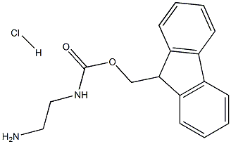 9H-9-fluorenylmethyl N-(2-aminoethyl)carbamate hydrochloride Struktur