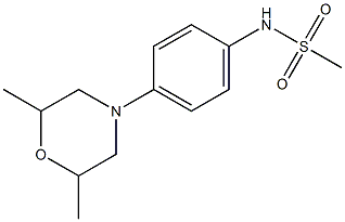 N-[4-(2,6-dimethylmorpholino)phenyl]methanesulfonamide Struktur