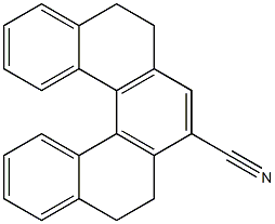 1,2,5,6-tetrahydrodibenzo[c,g]phenanthrene-3-carbonitrile Struktur