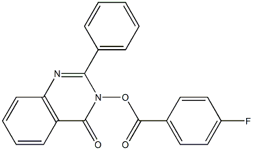 4-oxo-2-phenyl-3,4-dihydroquinazolin-3-yl 4-fluorobenzoate Struktur