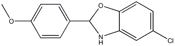 5-chloro-2-(4-methoxyphenyl)-2,3-dihydro-1,3-benzoxazole Struktur