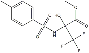 methyl 3,3,3-trifluoro-2-hydroxy-2-{[(4-methylphenyl)sulfonyl]amino}propanoate Struktur