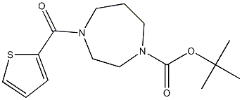 tert-butyl 4-(2-thienylcarbonyl)-1,4-diazepane-1-carboxylate Struktur