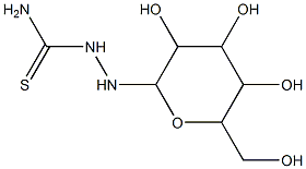 2-[3,4,5-trihydroxy-6-(hydroxymethyl)tetrahydro-2H-pyran-2-yl]hydrazine-1-carbothioamide Struktur