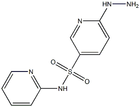 6-hydrazino-N-pyridin-2-ylpyridine-3-sulfonamide Struktur