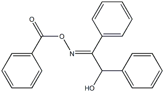 2-[(benzoyloxy)imino]-1,2-diphenylethan-1-ol Struktur