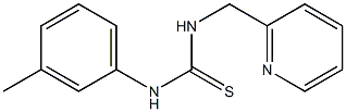 N-(3-methylphenyl)-N'-(2-pyridylmethyl)thiourea Struktur