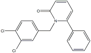 1-(3,4-dichlorobenzyl)-6-phenyl-2(1H)-pyridinone Struktur