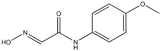 N1-(4-methoxyphenyl)-2-hydroxyiminoacetamide Struktur