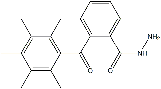 2-(2,3,4,5,6-pentamethylbenzoyl)benzene-1-carbohydrazide Struktur