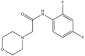 N1-(2,4-difluorophenyl)-2-morpholinoacetamide Struktur