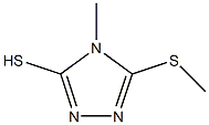 4-Methyl-5-methylthio-1,2,4-triazole-3-thiol Struktur