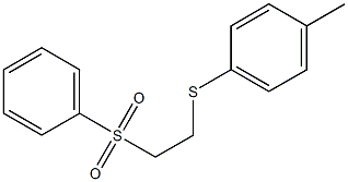 1-methyl-4-{[2-(phenylsulfonyl)ethyl]thio}benzene Struktur