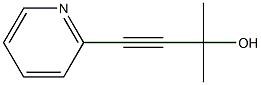 2-methyl-4-(2-pyridinyl)-3-butyn-2-ol Struktur