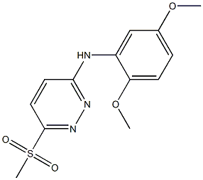 N-(2,5-dimethoxyphenyl)-6-(methylsulfonyl)-3-pyridazinamine Struktur