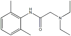 N1-(2,6-dimethylphenyl)-2-(diethylamino)acetamide Struktur