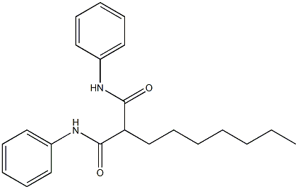 N1,N3-diphenyl-2-heptylmalonamide Struktur