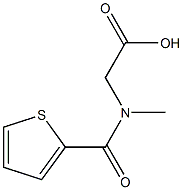 [methyl(thien-2-ylcarbonyl)amino]acetic acid Struktur