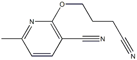 2-(3-cyanopropoxy)-6-methylnicotinonitrile Struktur