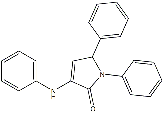 3-anilino-1,5-diphenyl-2,5-dihydro-1H-pyrrol-2-one Struktur