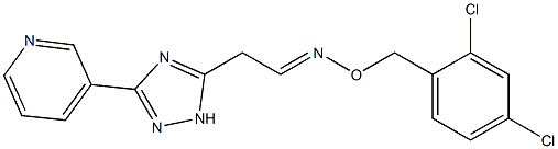 2-[3-(3-pyridinyl)-1H-1,2,4-triazol-5-yl]acetaldehyde O-(2,4-dichlorobenzyl)oxime Struktur