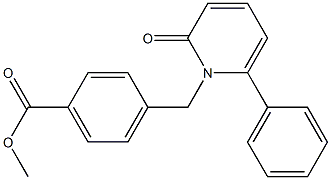 methyl 4-{[2-oxo-6-phenyl-1(2H)-pyridinyl]methyl}benzenecarboxylate Struktur