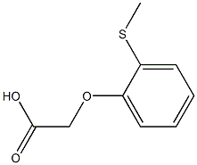 2-[2-(methylsulfanyl)phenoxy]acetic acid Struktur