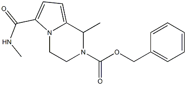 benzyl 1-methyl-6-[(methylamino)carbonyl]-3,4-dihydropyrrolo[1,2-a]pyrazine-2(1H)-carboxylate Struktur