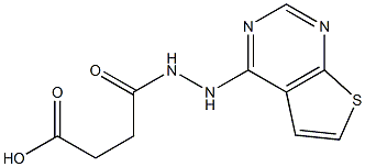 4-oxo-4-(2-thieno[2,3-d]pyrimidin-4-ylhydrazino)butanoic acid Struktur