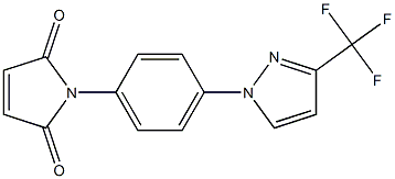 1-{4-[3-(trifluoromethyl)-1H-pyrazol-1-yl]phenyl}-2,5-dihydro-1H-pyrrole-2,5-dione Struktur