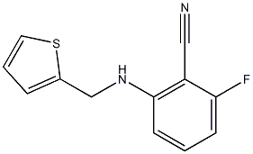 2-fluoro-6-[(2-thienylmethyl)amino]benzonitrile Struktur