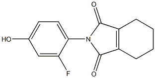 2-(2-fluoro-4-hydroxyphenyl)-4,5,6,7-tetrahydro-1H-isoindole-1,3(2H)-dione Struktur