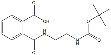 2-[({2-[(tert-butoxycarbonyl)amino]ethyl}amino)carbonyl]benzoic acid Struktur