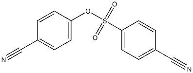 4-cyanophenyl 4-cyanobenzene-1-sulfonate Struktur