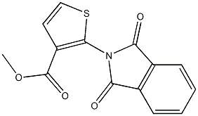 methyl 2-(1,3-dioxo-2,3-dihydro-1H-isoindol-2-yl)thiophene-3-carboxylate Struktur