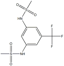 N-[3-[(methylsulfonyl)amino]-5-(trifluoromethyl)phenyl]methanesulfonamide Struktur