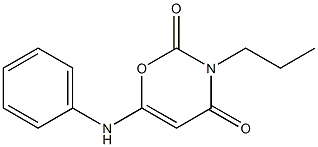 6-anilino-3-propyl-3,4-dihydro-2H-1,3-oxazine-2,4-dione Struktur