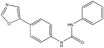 N-[4-(1,3-oxazol-5-yl)phenyl]-N'-phenylurea Struktur