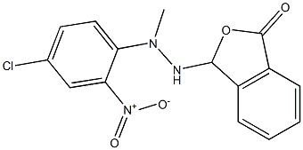 3-[2-(4-chloro-2-nitrophenyl)-2-methylhydrazino]-1,3-dihydroisobenzofuran-1-one Struktur