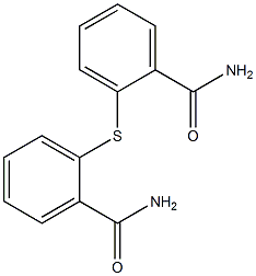 2-{[2-(aminocarbonyl)phenyl]thio}benzamide Struktur