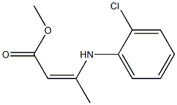 methyl 3-(2-chloroanilino)but-2-enoate Struktur