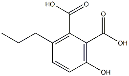 3-hydroxy-6-propylphthalic acid Struktur