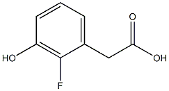 2-Fluoro-3-hydroxyphenylacetic acid Struktur